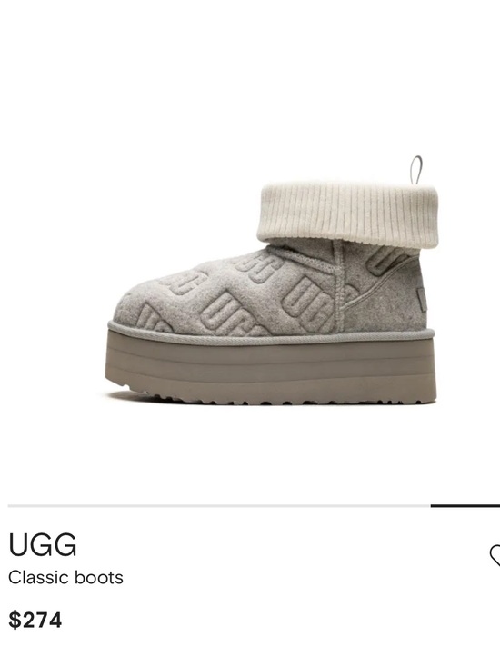 UGG Shoes - UGG Classic Mini Platform boots in a knit-cuff NWOB Sz 7